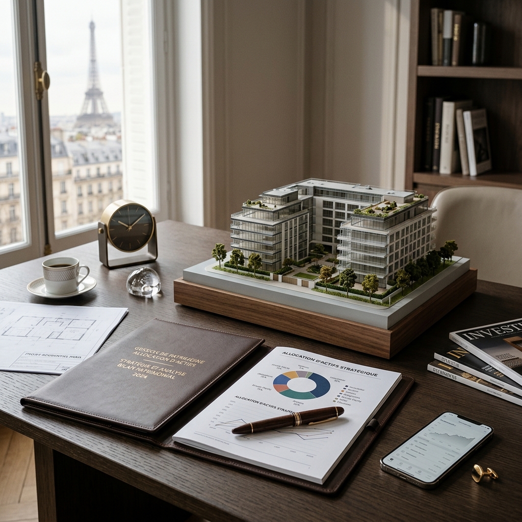 Visuel premium pour un article InvestirFuté sur l allocation patrimoniale 2026