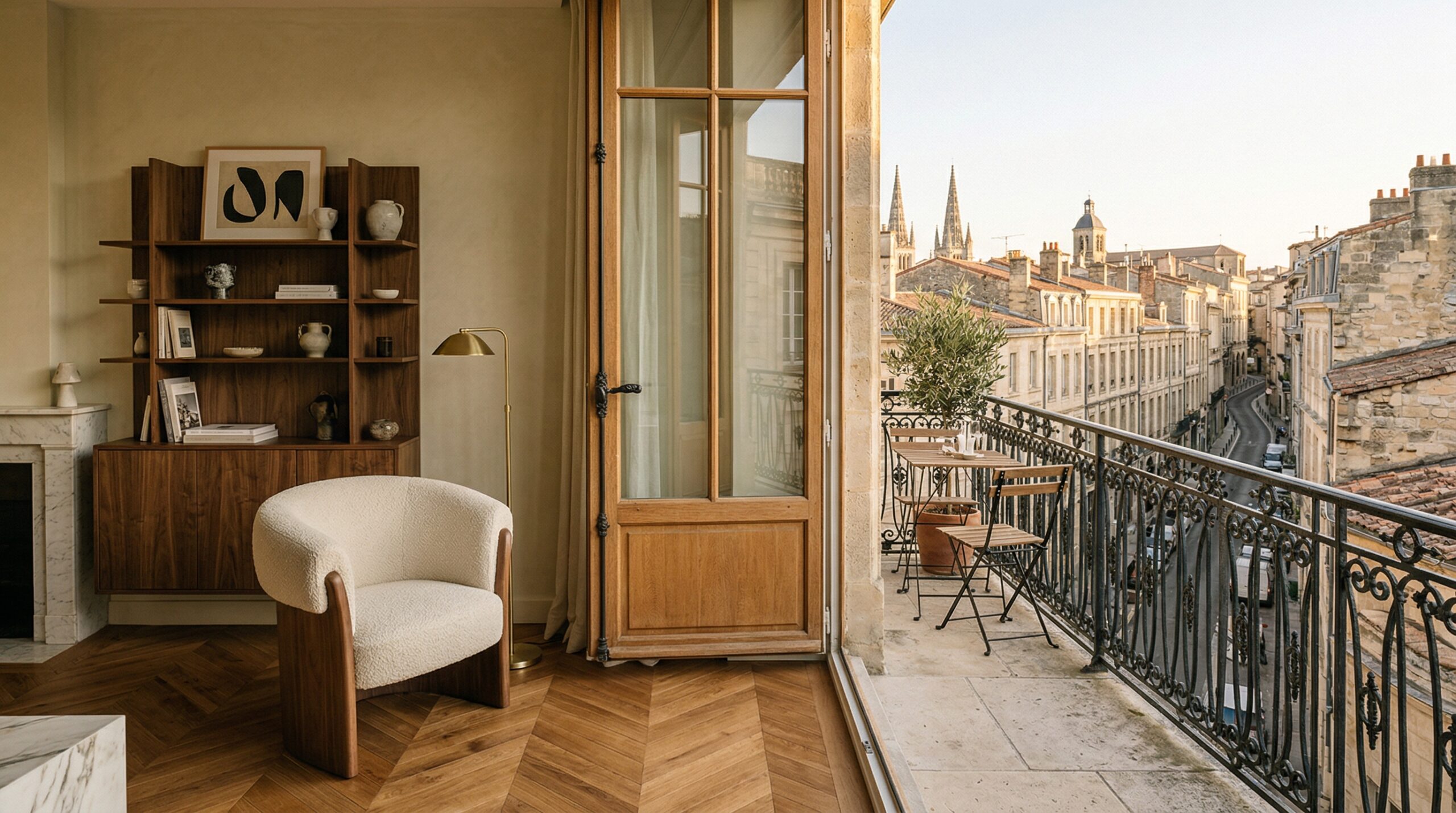 Appartement rénové premium dans une ville française, illustration éditoriale pour un article sur les alternatives au Pinel en 2026